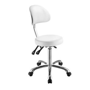 Tabouret rond et plat avec dossier - COMFORT