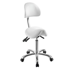 Tabouret selle de cheval avec dossier - NOBLE
