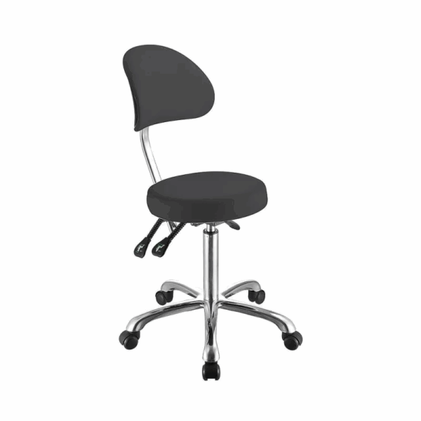 Tabouret rond et plat avec dossier - COMFORT – Image 2