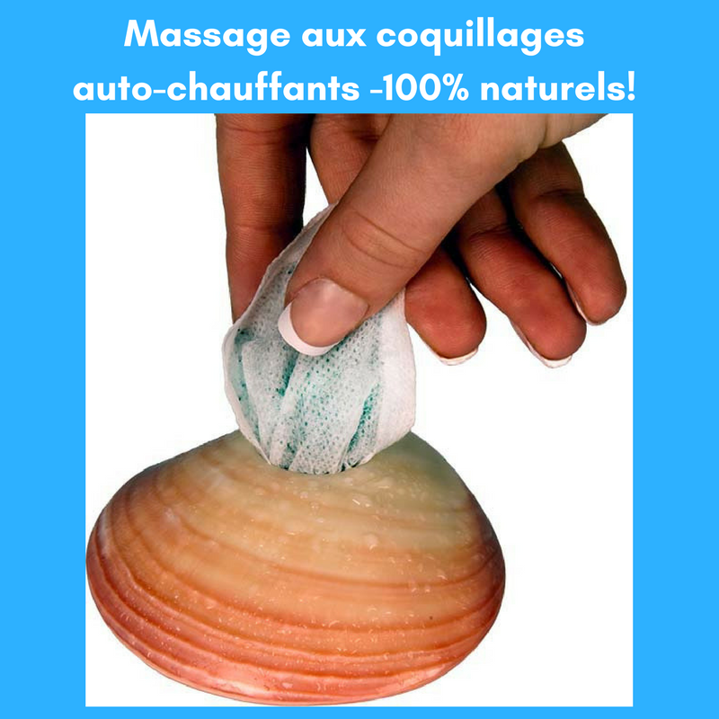 coquillage auto-chauffant pour massage