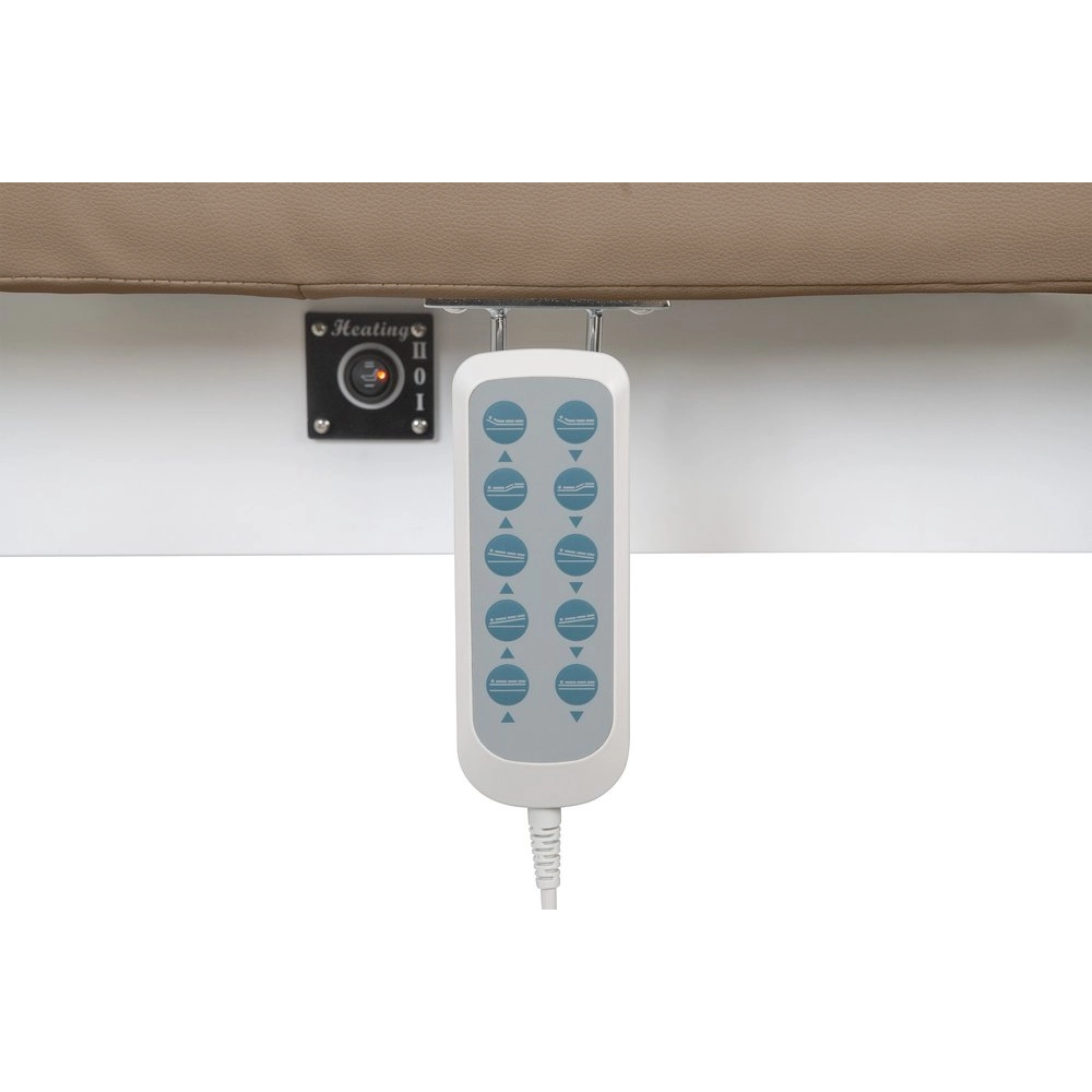 Table de spa Atlant professionnelle en PU avec 4 moteurs électriques et système de chauffage intégré.