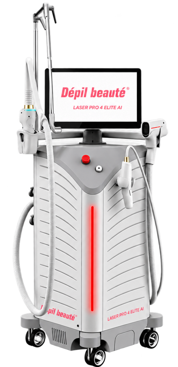 Appareil d’épilation laser Laser Pro 4 Elite AI avec deux pièces à main
