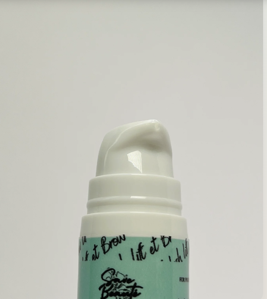 Flacon Step 1 Vega Lift Save Beauté 10 ml, première étape professionnelle du protocole Lash Lift et Brow Lift à base de cystéamine HCl.
