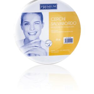 Pack de collerettes de protection Xanitalia de 16 cm de diamètre destinées à protéger les pots et chauffe-cires contre les coulures pendant les prestations d’épilation.