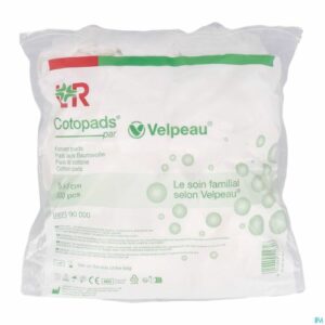 Sachet de 500 carrés de coton Velpeau Cotopads 5 × 5 cm de Lohmann & Rauscher