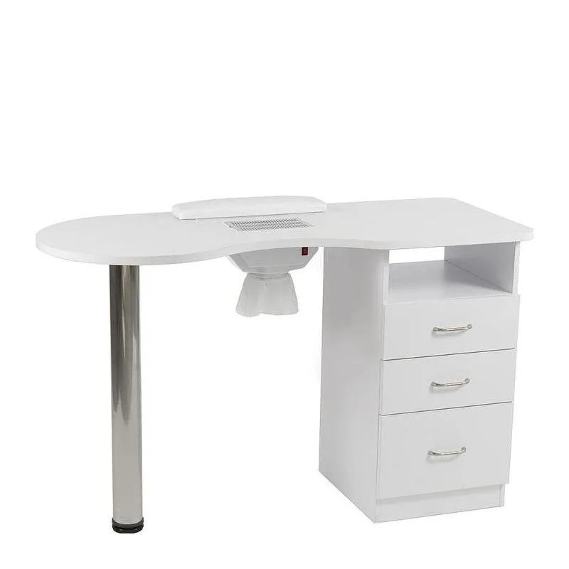 Table de manucure professionnelle Weelko DIGIT WKM002 avec aspirateur intégré.