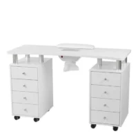 Table de manucure professionnelle Weelko DISTAL WKM001 avec aspirateur intégré.