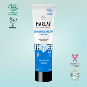 Gommage Pieds Exfoliant Marlay 100 ml certifié Bio – soin exfoliant professionnel pour les pieds