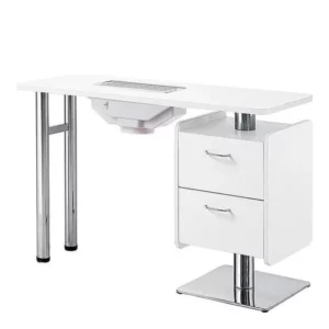 Table de manucure professionnelle Weelko HALE WKM015 avec aspirateur intégré.