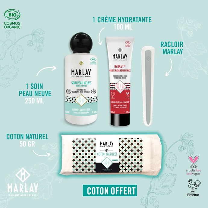 Kit Soin des Pieds Marlay – routine complète pour exfolier, hydrater et prendre soin des pieds
