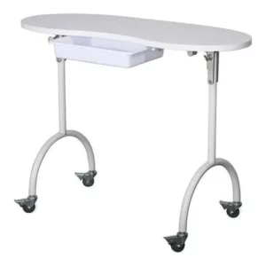 Table de manucure portable Weelko PALMAR WKM004.1, pliable, légère et idéale pour les prestations en institut ou à domicile.