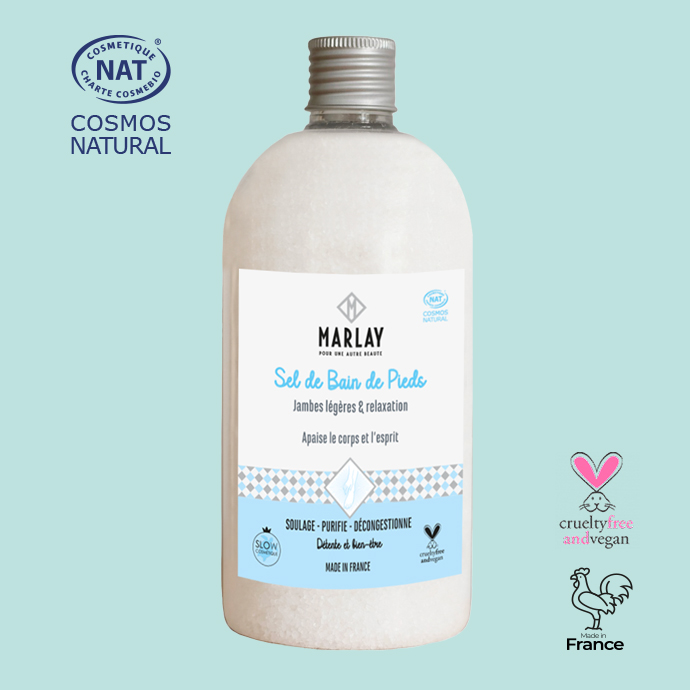 Sel de Bain de Pieds Marlay – soin relaxant et rafraîchissant pour pieds fatigués