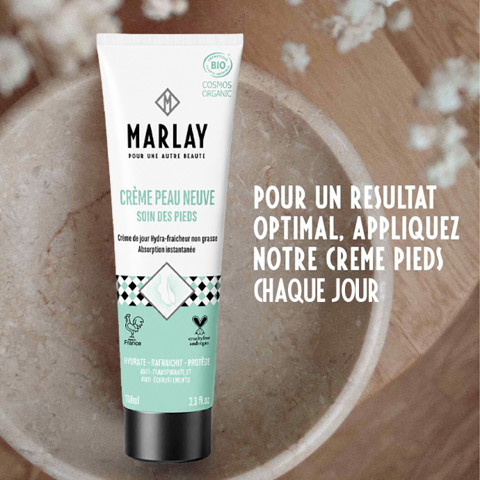Crème Peau Neuve Marlay – soin adoucissant pour pieds secs et peaux épaissies