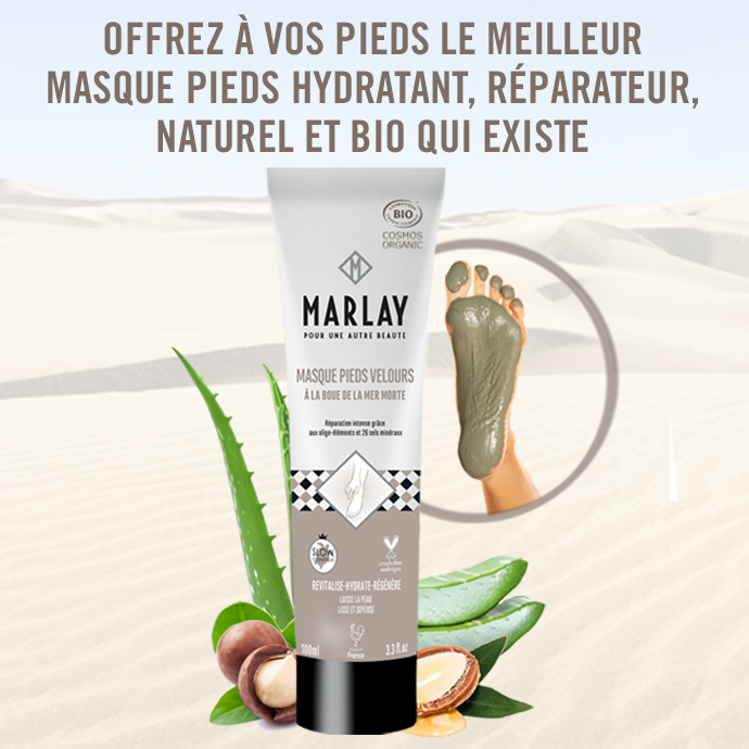 Masque Pieds Marlay – soin nourrissant et hydratant pour pieds secs